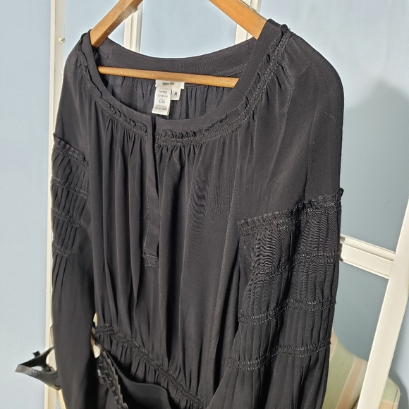 Boho Peasant Romantic Poet Pleated Sleeves Woven bel… - Picture 13 of 14